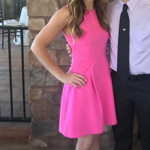 Adelyn Rae pink dress with back detail